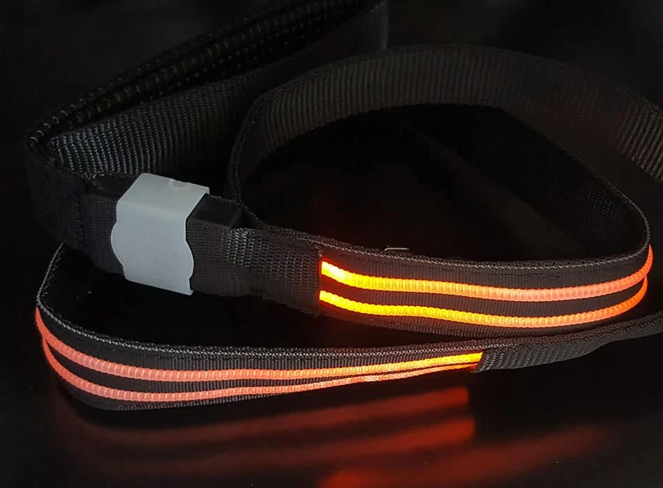 LED Hondenriem PX7 - Oranje Hilox