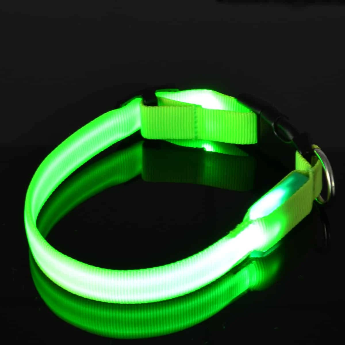Led Halsband PX4 Groen - 40cm Hond