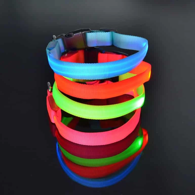LED Halsband Oplaadbaar Groen 35-40cm Hilox