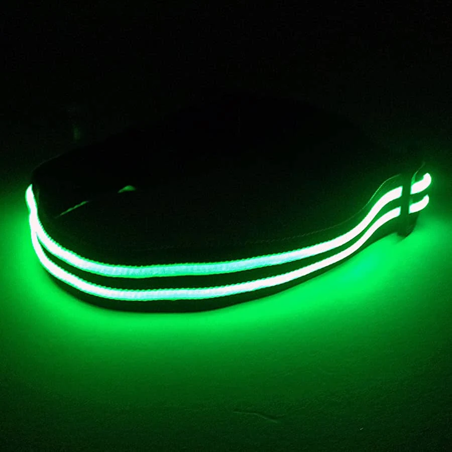 LED Halsband Oplaadbaar Groen 40-50cm PX1 Hilox