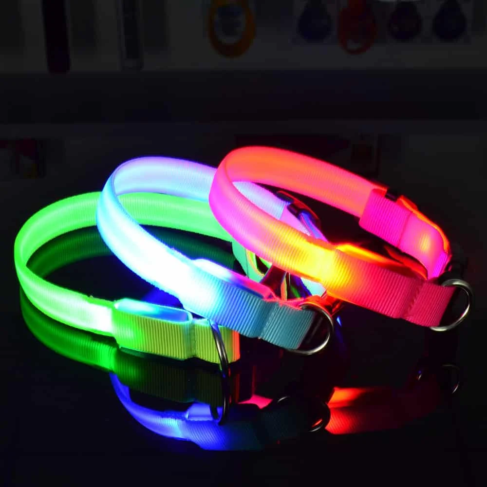 LED Halsband Oplaadbaar Roze 35-40cm PX4 Hilox