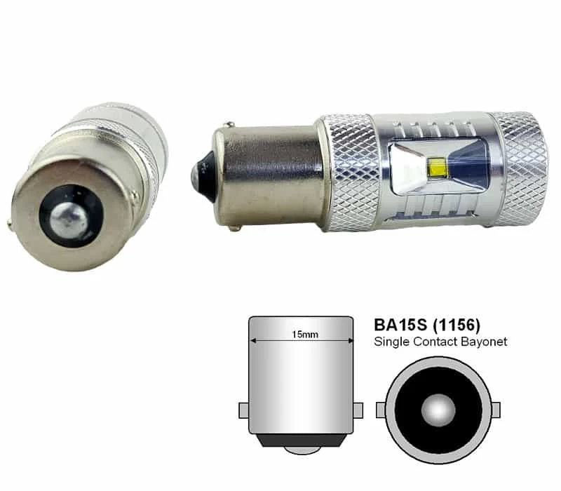 BA15S (P21W / 1156) 30W Led Hilox