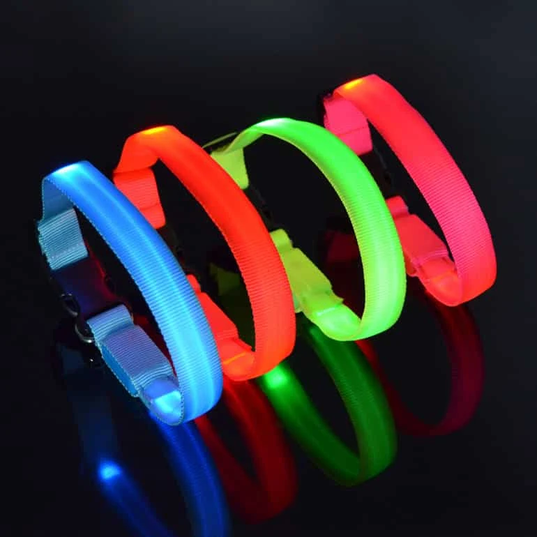 LED Halsband Oplaadbaar Rood 30-35cm PX4 Hilox