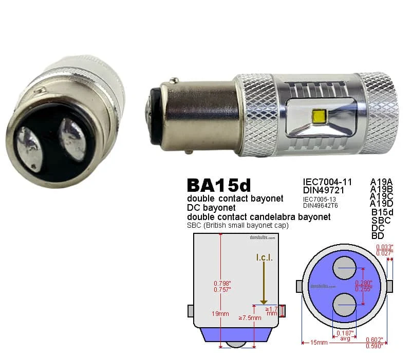 BA15D (P21/5W) 30W Cree Led Hilox