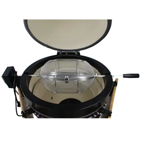 RVS Rotisserie Mand voor Kamado BBQ - PiRo Original
