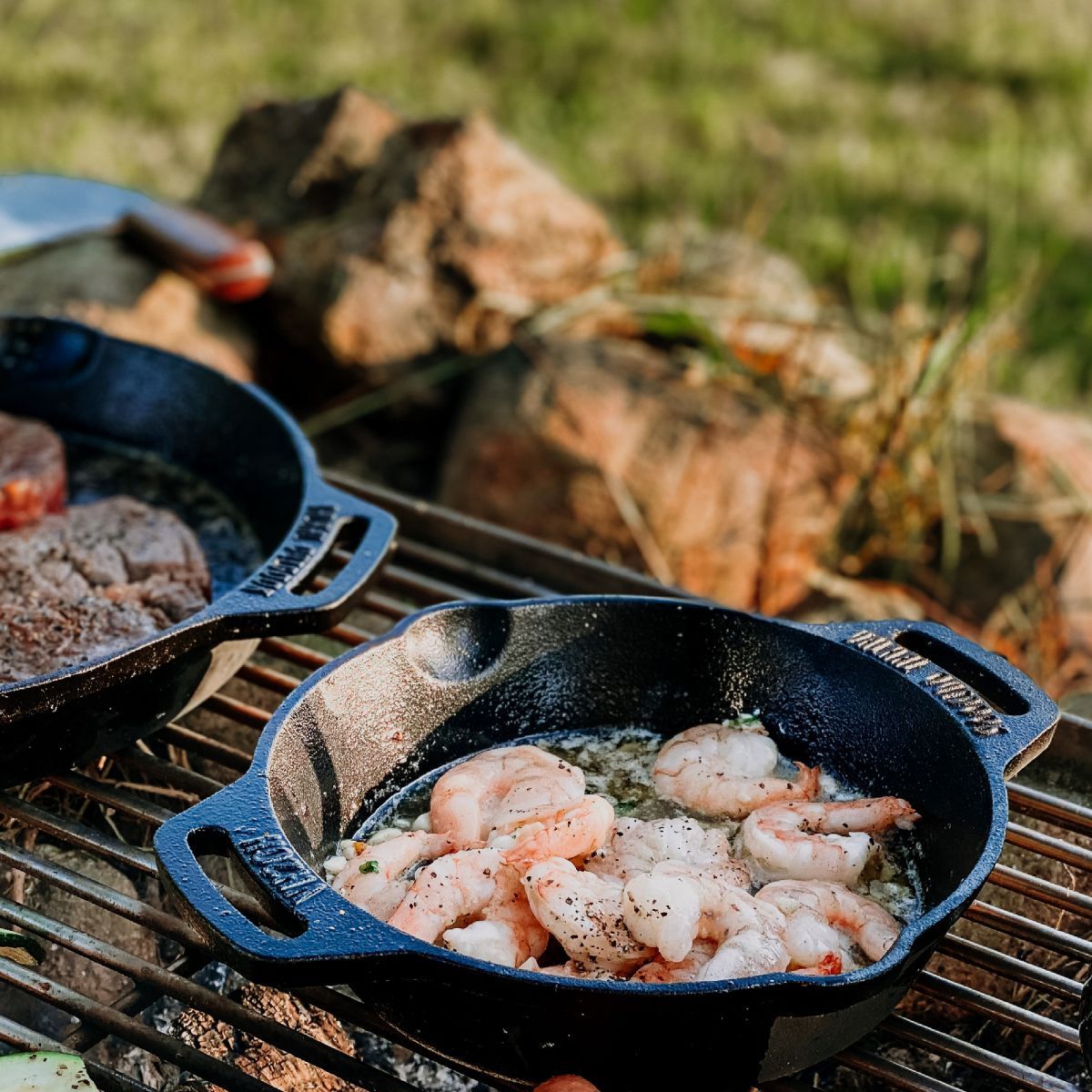 Skillet 20cm - Valhal Outdoor - twee handvatten
