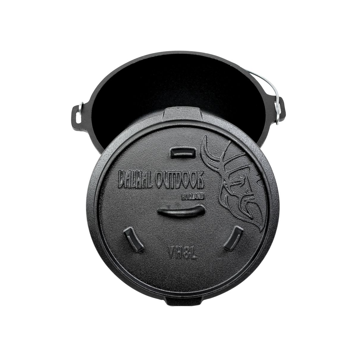 Dutch Oven 8L+ - Valhal Outdoor - met pootjes