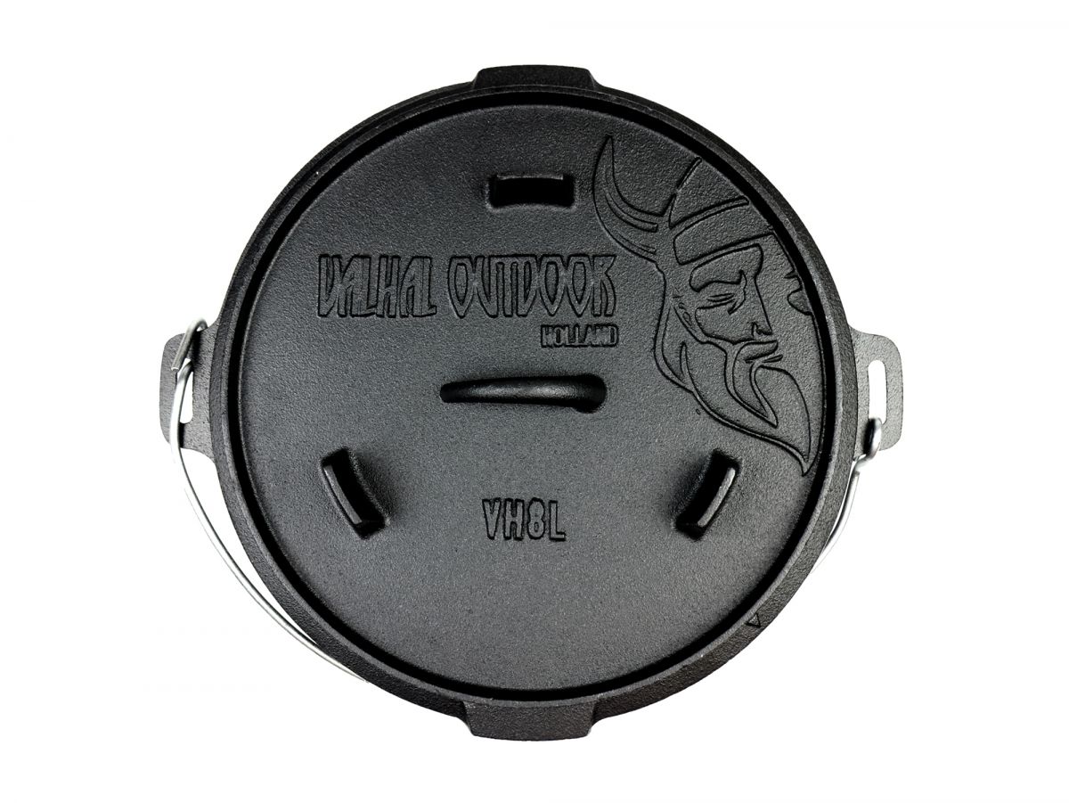Dutch Oven 8L - Valhal Outdoor - zonder pootjes