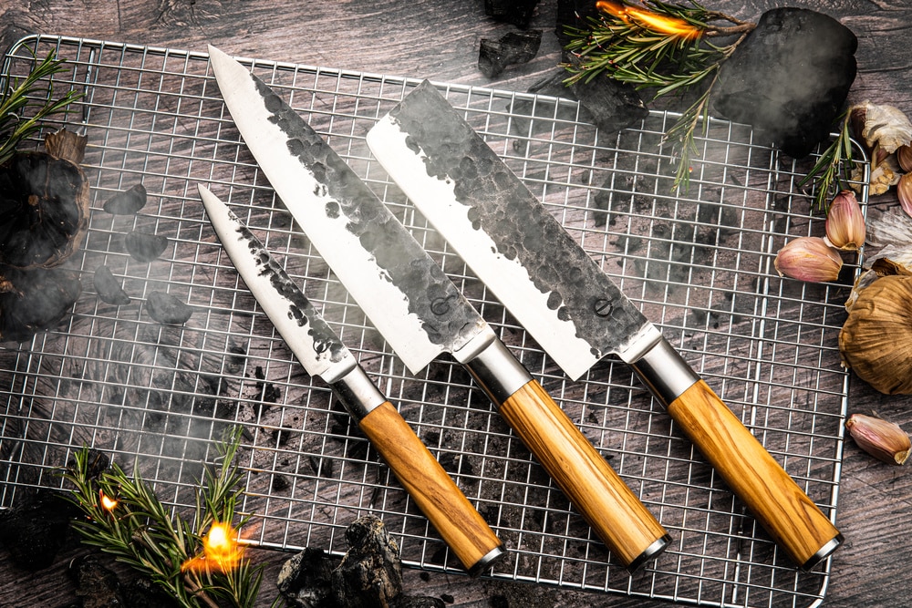 Olive Forged - 3 delig Keukenmessenset