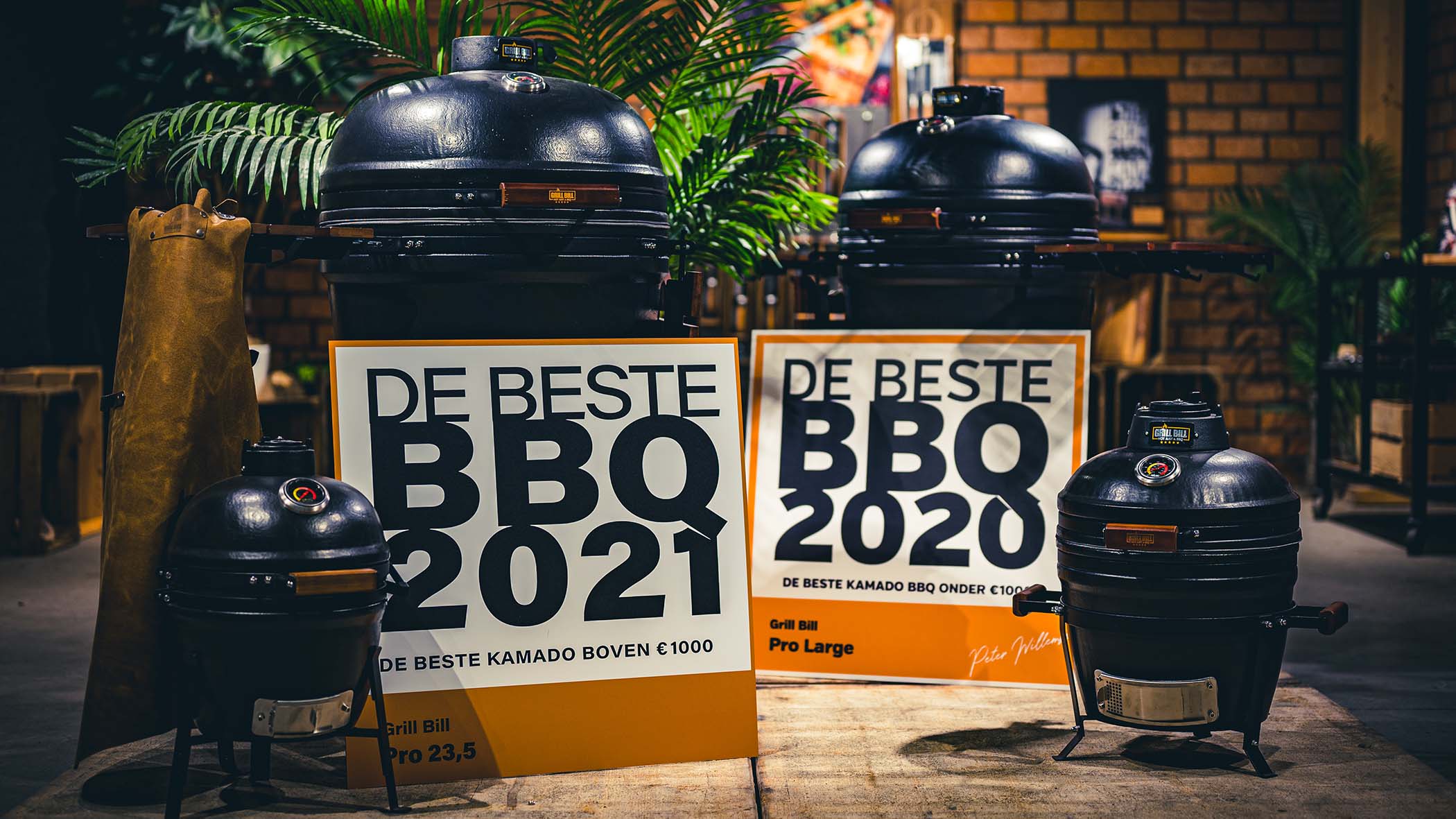 Grill Bill Pro III Medium Kamado BBQ 16"