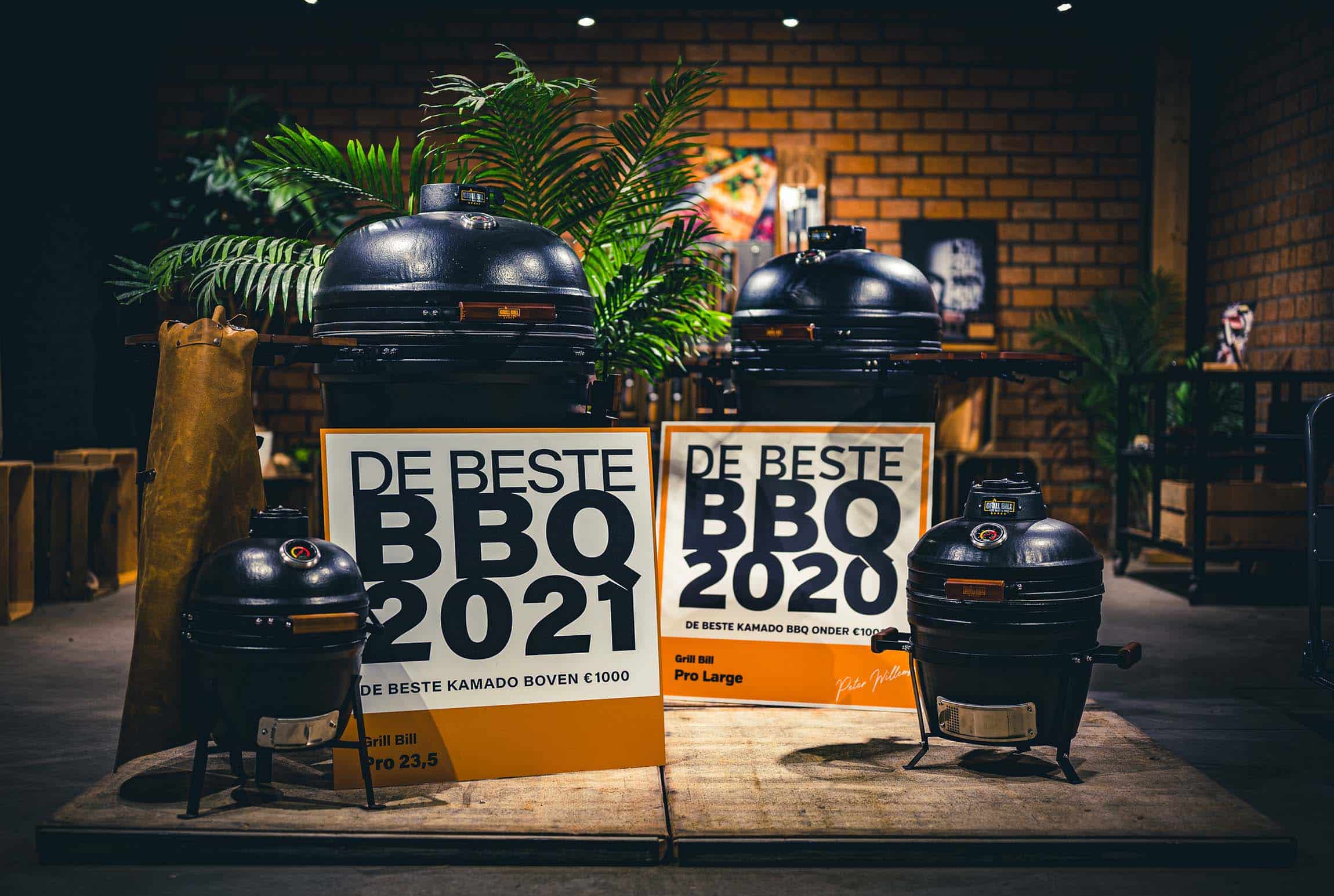Large Kamado BBQ 21", Grill Bill Pro II